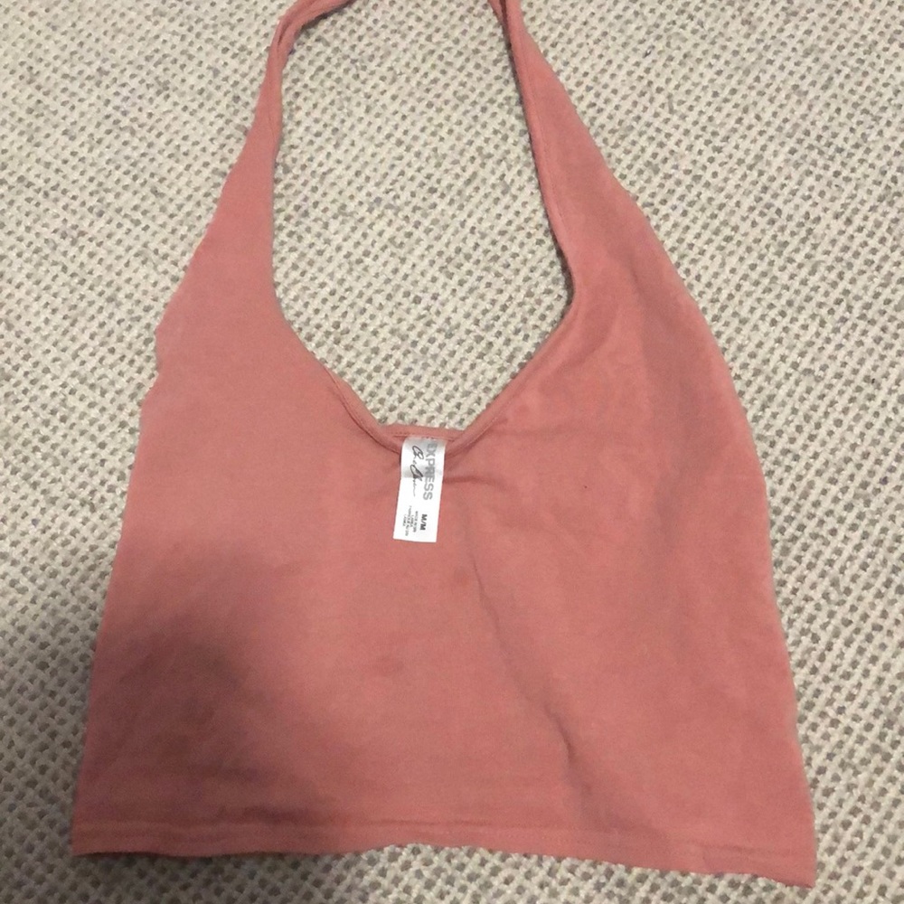 Halter express crop top